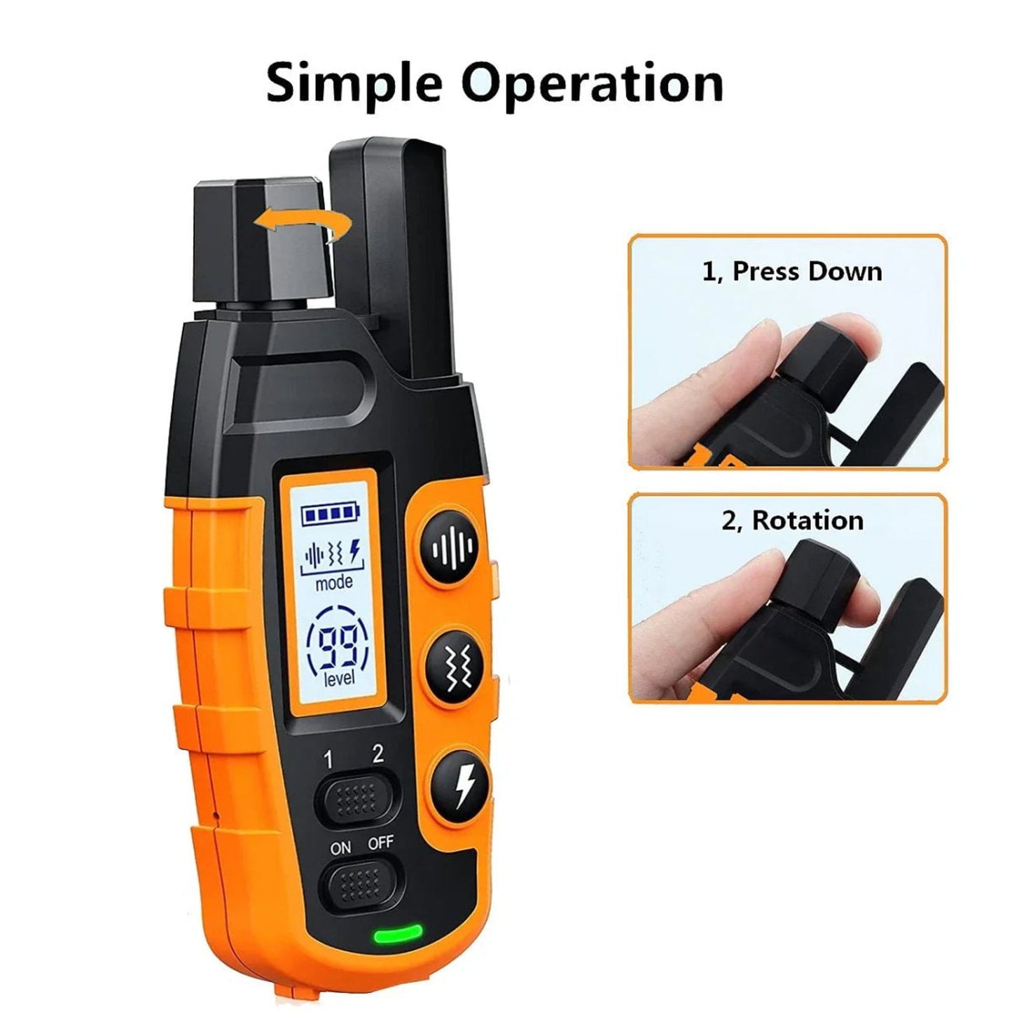 Dog Training Collar With Remote E-Collar For Shock And Vibration Waterproof - Image 4