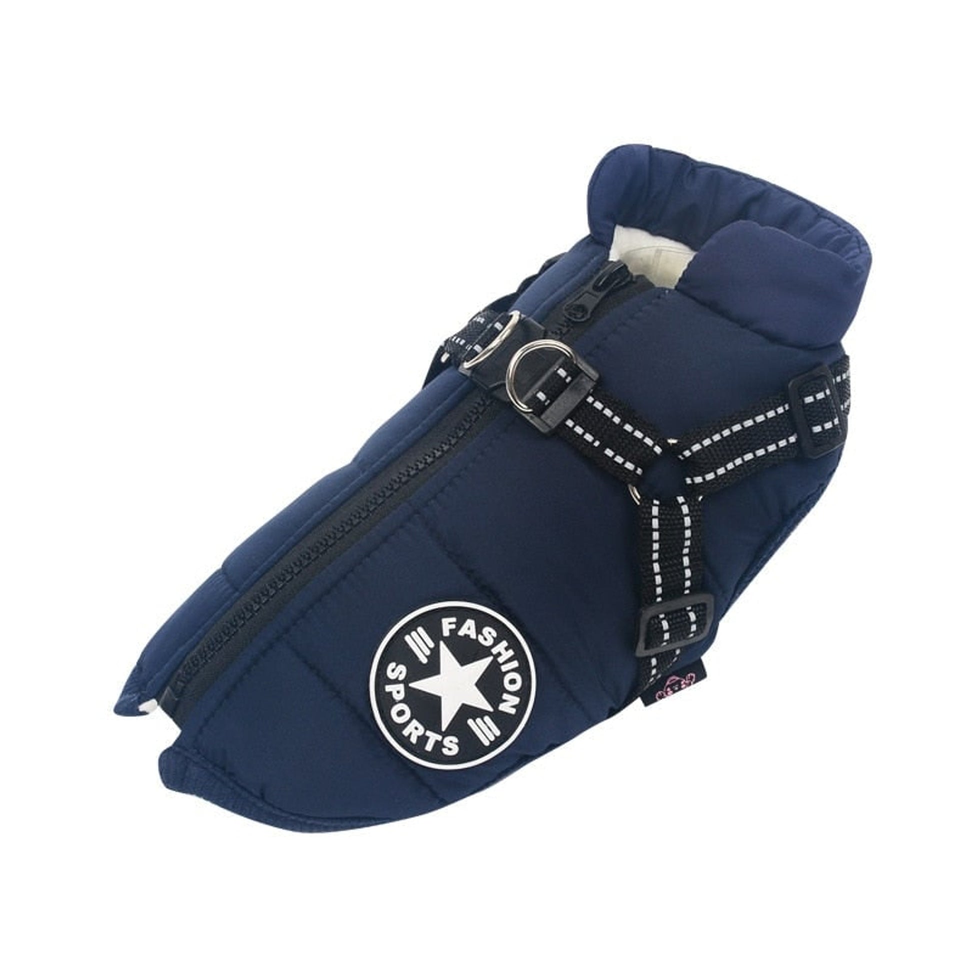 Dog Winter Coat With Harness Warm Waterproof Padded Vest Jacket For Pets - Image 7