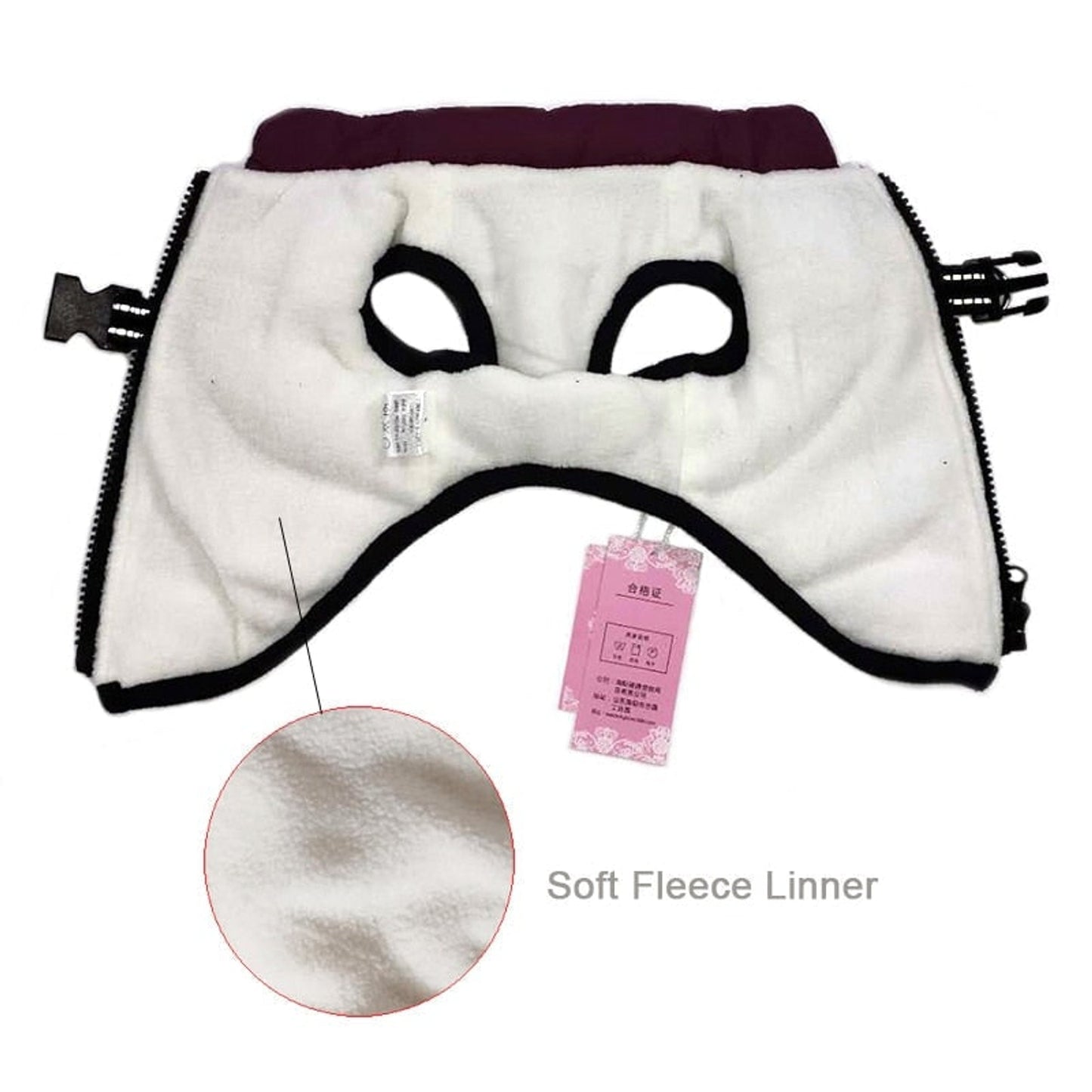 Dog Winter Coat With Harness Waterproof For Large Warm Padded Vest With Zipper - Image 5