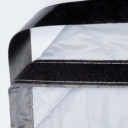 Door Draft Blocker Quilted Thermal Insulation Curtain With Magnetic Edge - Image 3
