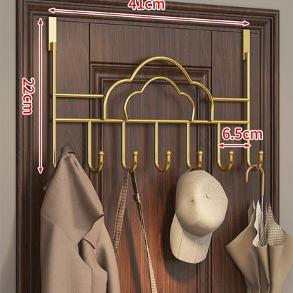 Door Mounted Coat Rack with Streamlined Cloud Shape and Hook - Image 2