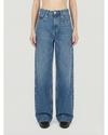 Women’s High-Waisted Studded Wide-Leg Jeans