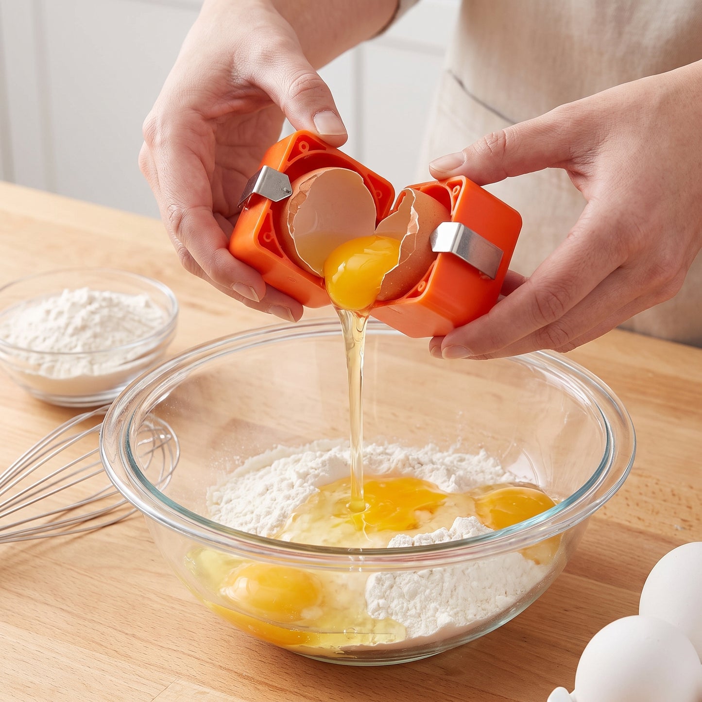 Baking Egg Holder Easy Orange Plastic Portable Travel Case - Image 13