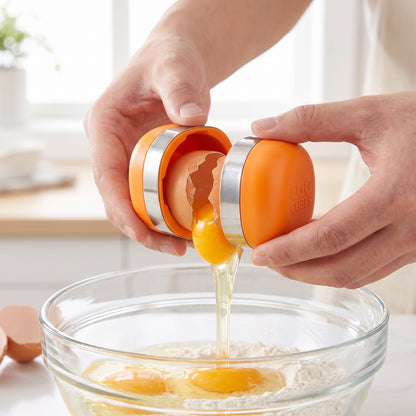 Baking Egg Holder Easy Orange Plastic Portable Travel Case - Image 3