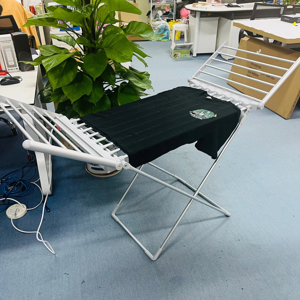 Electric Clothes Drying Rack With Heated Bars Foldable Energy Efficient Indoor Airer Freestanding & Portable - Image 3