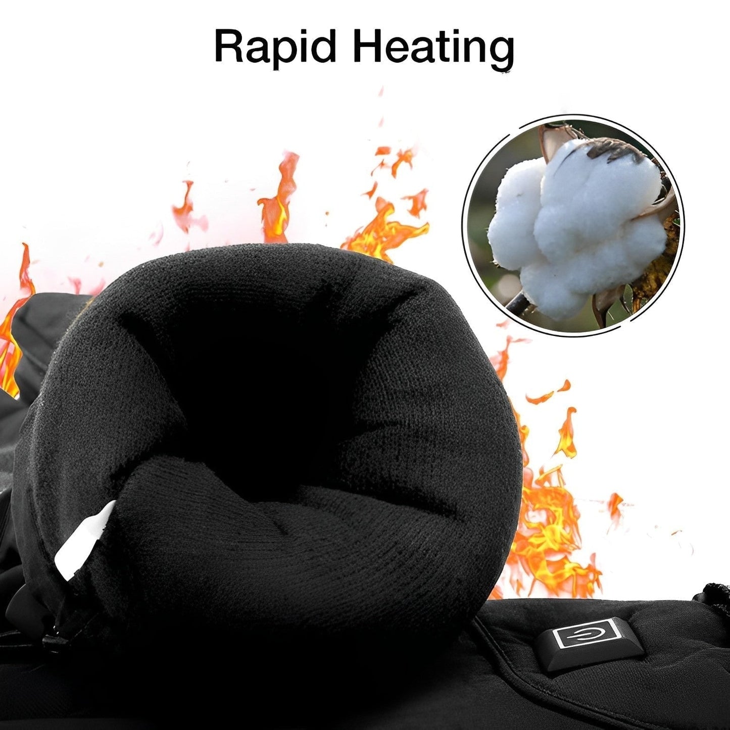 Electric Heated Gloves For Cold Hands Battery Operated With Touchscreen Fingertips And Waterproof Wrist Strap - Image 6