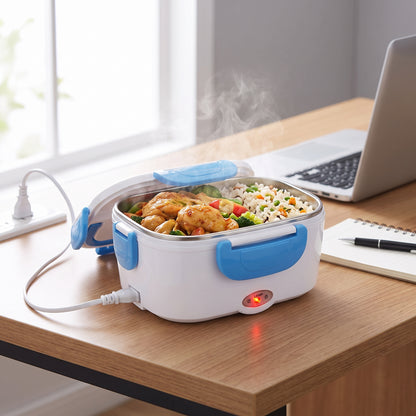Lunch Box Portable Food Warmer Electric Heater Leakproof Rectangular - Image 5
