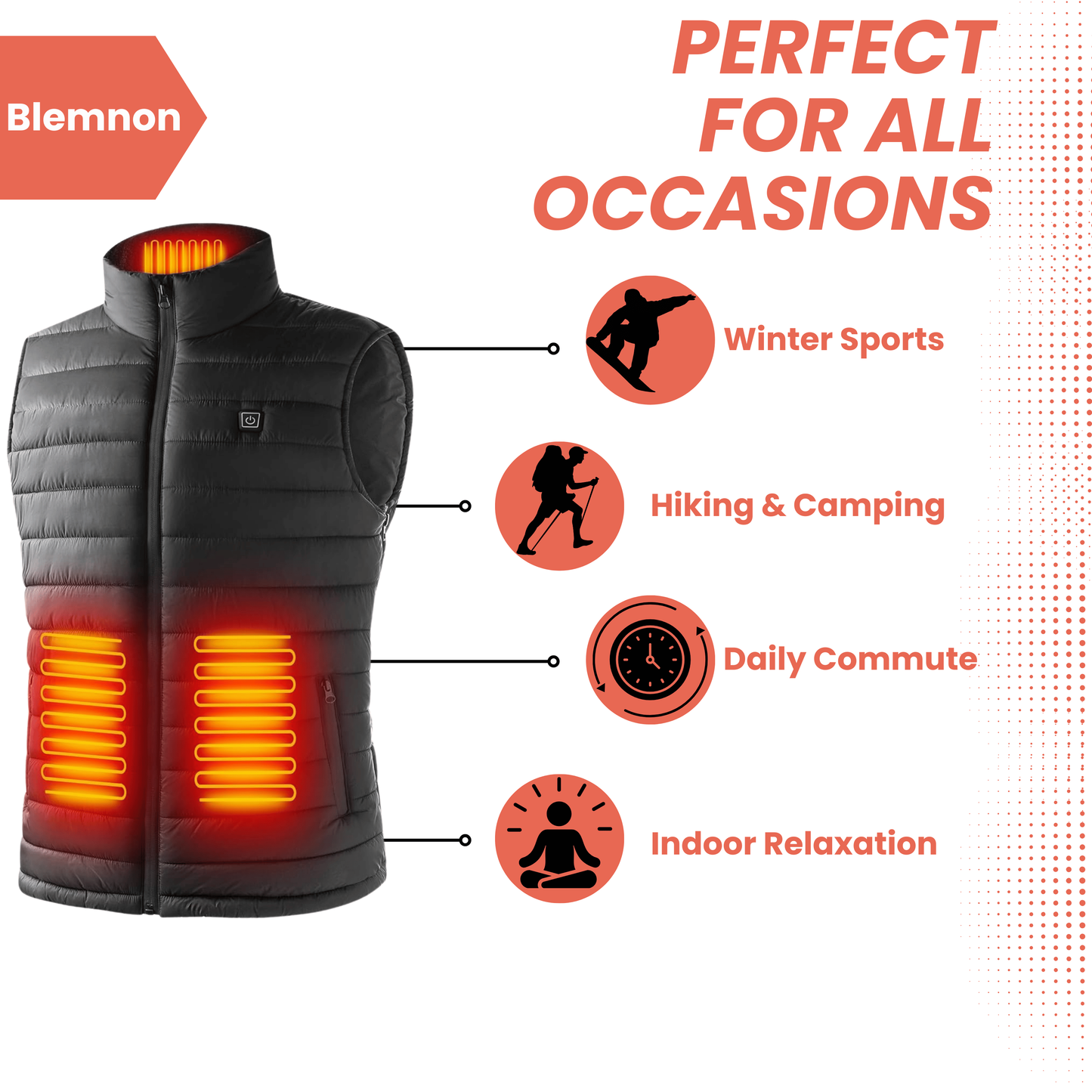 Electric Heated Vest For Men With Rechargeable Battery And Integrated Heating Zones - Image 4