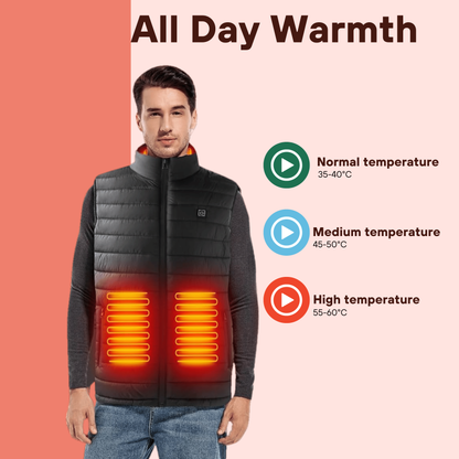 Electric Heated Vest For Men With Rechargeable Battery And Integrated Heating Zones - Image 7