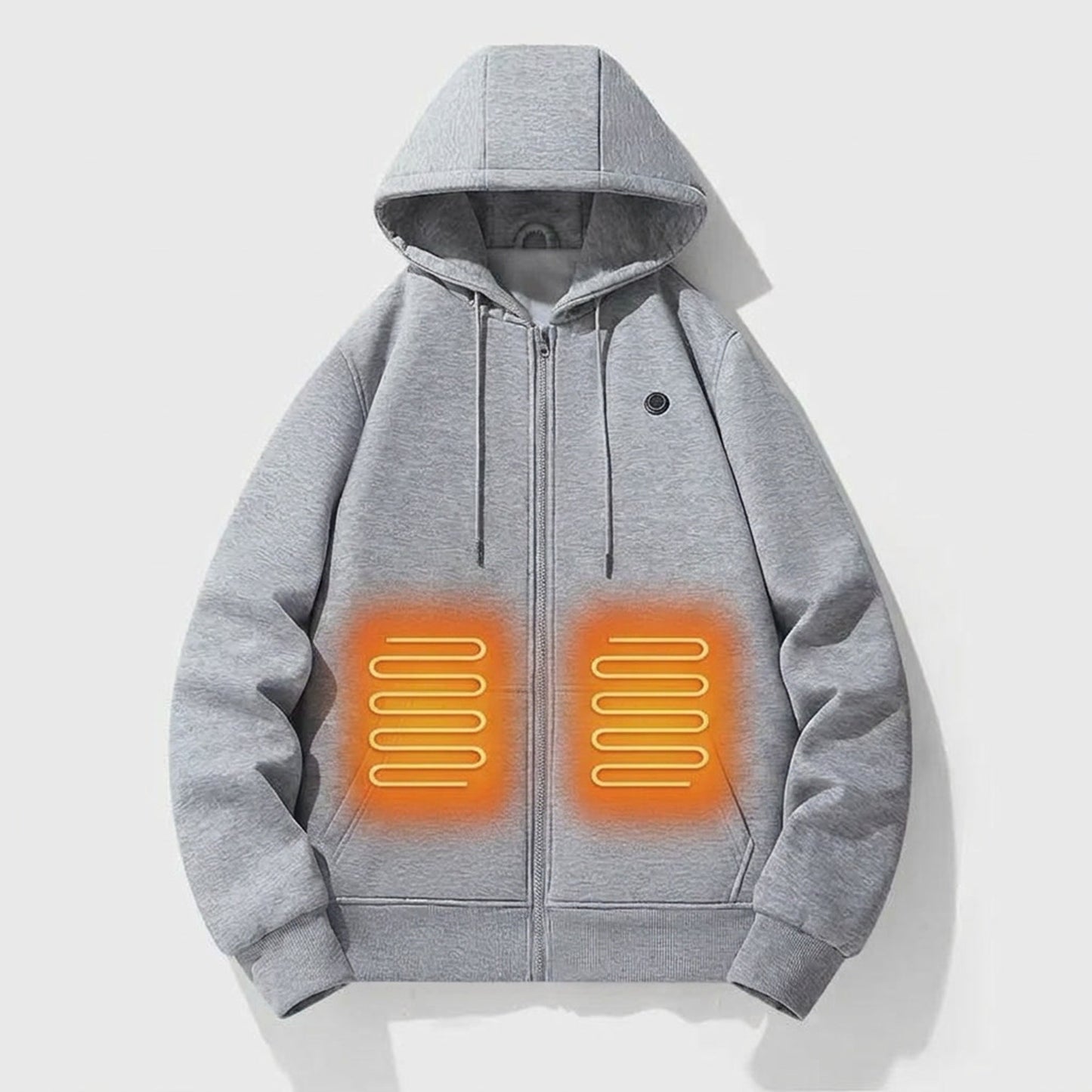 Electric Heated Zip Up Hoodie With Built-In Heating Elements Keeps You Warm Without Bulk - Image 1