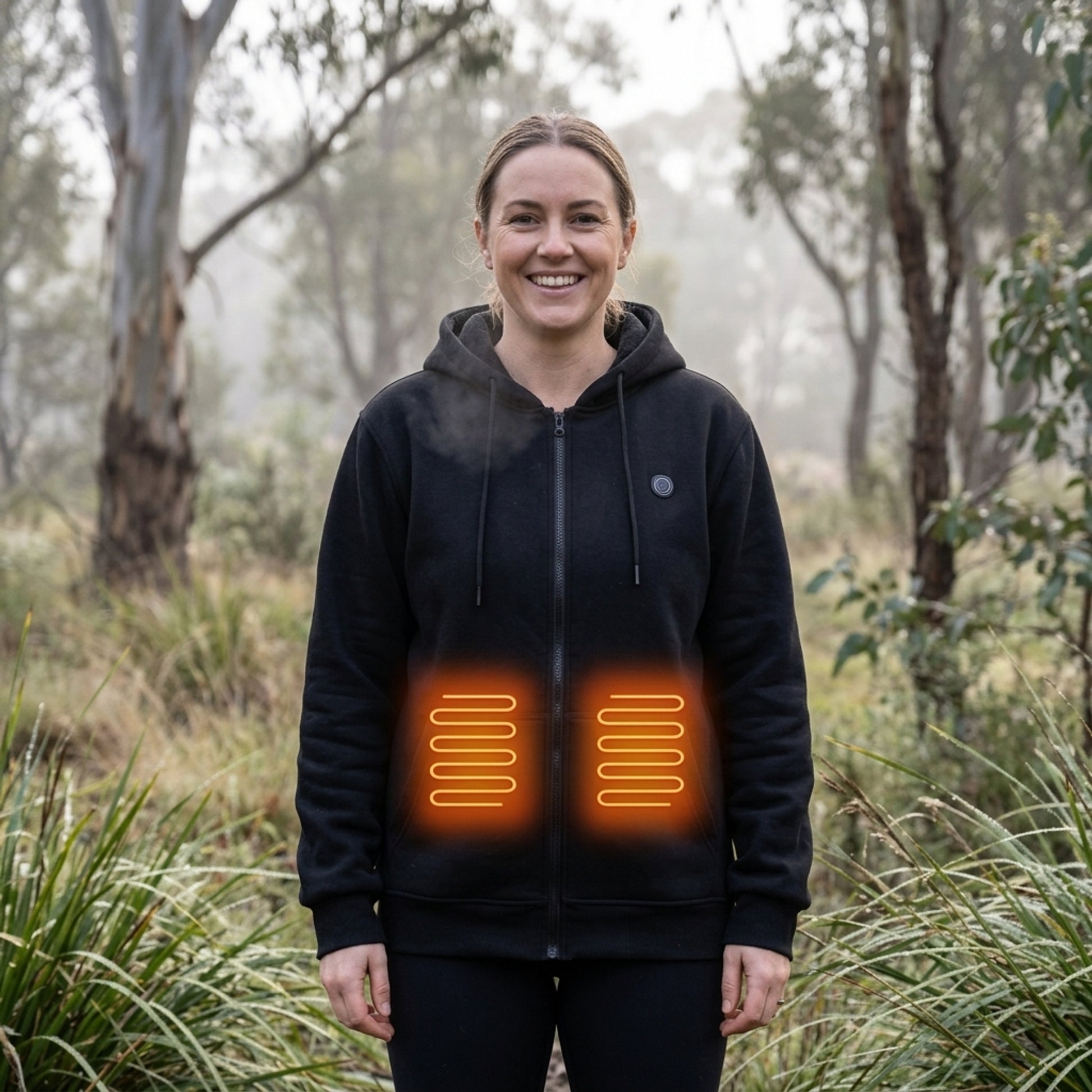Electric Heated Zip Up Hoodie With Built-In Heating Elements Keeps You Warm Without Bulk - Image 9