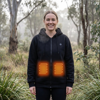 Electric Heated Zip Up Hoodie With Built-In Heating Elements Keeps You Warm Without Bulk - Image 9