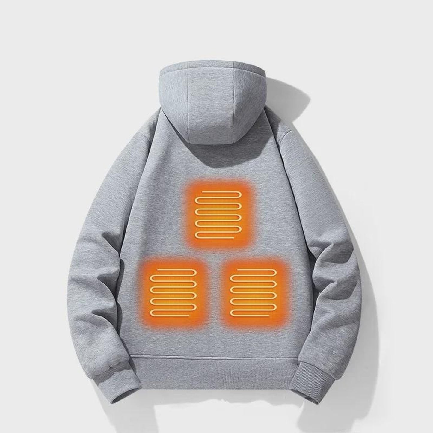 Electric Heated Zip Up Hoodie With Built-In Heating Elements Keeps You Warm Without Bulk - Image 2