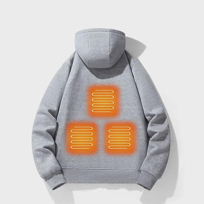 Electric Heated Zip Up Hoodie With Built-In Heating Elements Keeps You Warm Without Bulk - Image 2