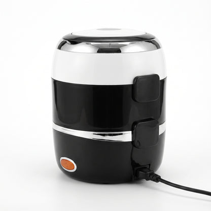 Lunch Box Electric Food Warmer Steamer Portable - angle