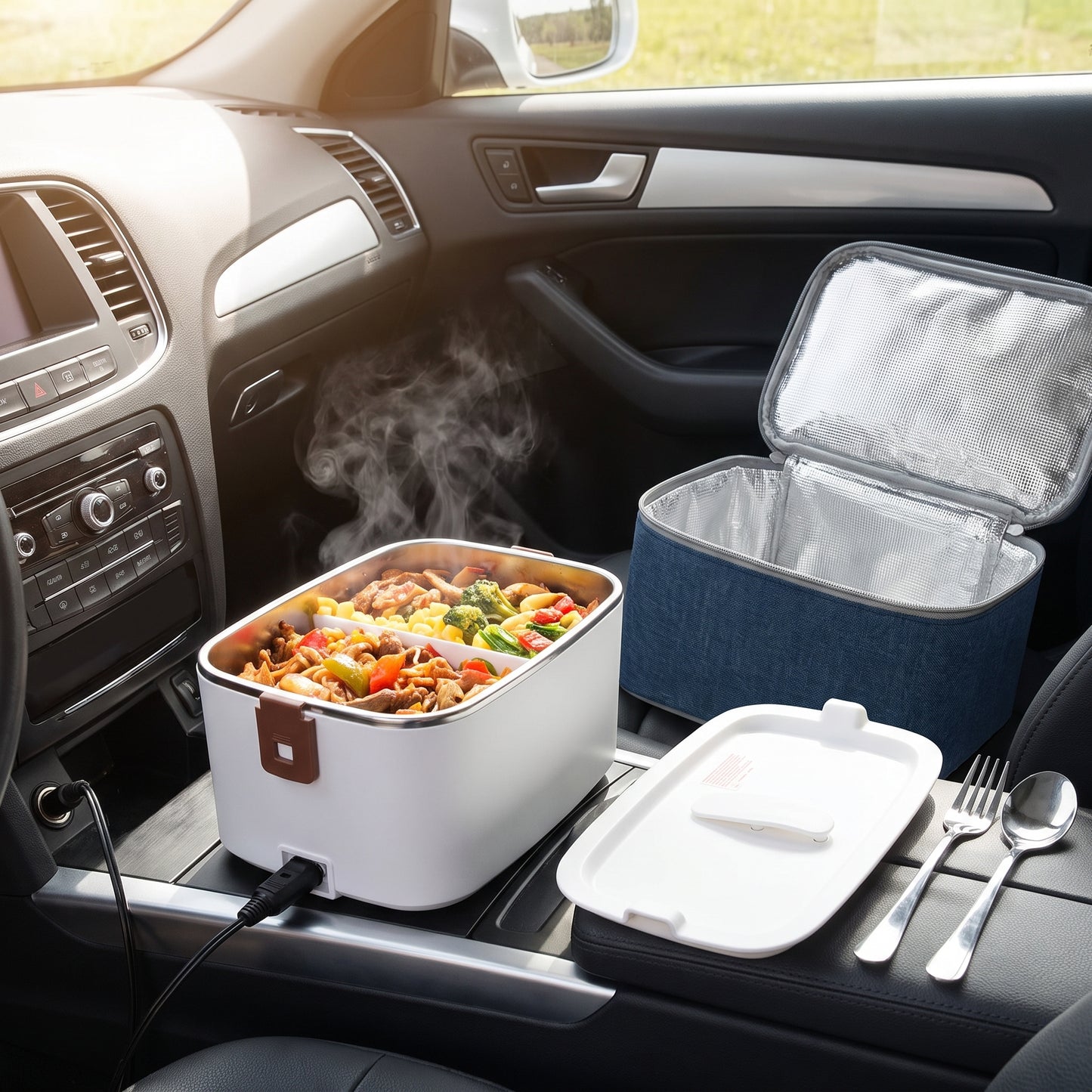 Lunch Box Electric Food Warmer Portable Heated Car Home - Image 4