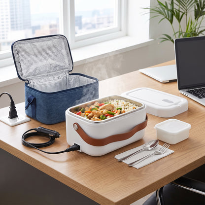 Lunch Box Electric Food Warmer Portable Heated Car Home - Image 2