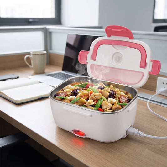 Lunch Box Electric Food Warmer Heated Portable Stainless Steel - hero