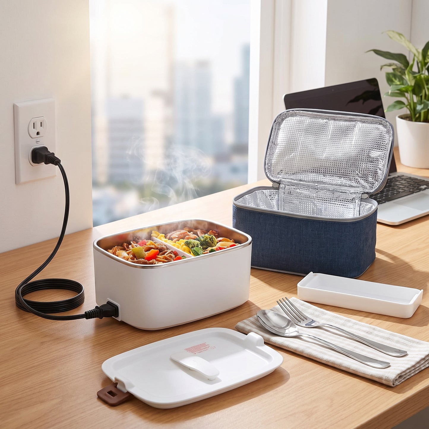 Lunch Box Electric Food Warmer Portable Heated Car Home - Image 11