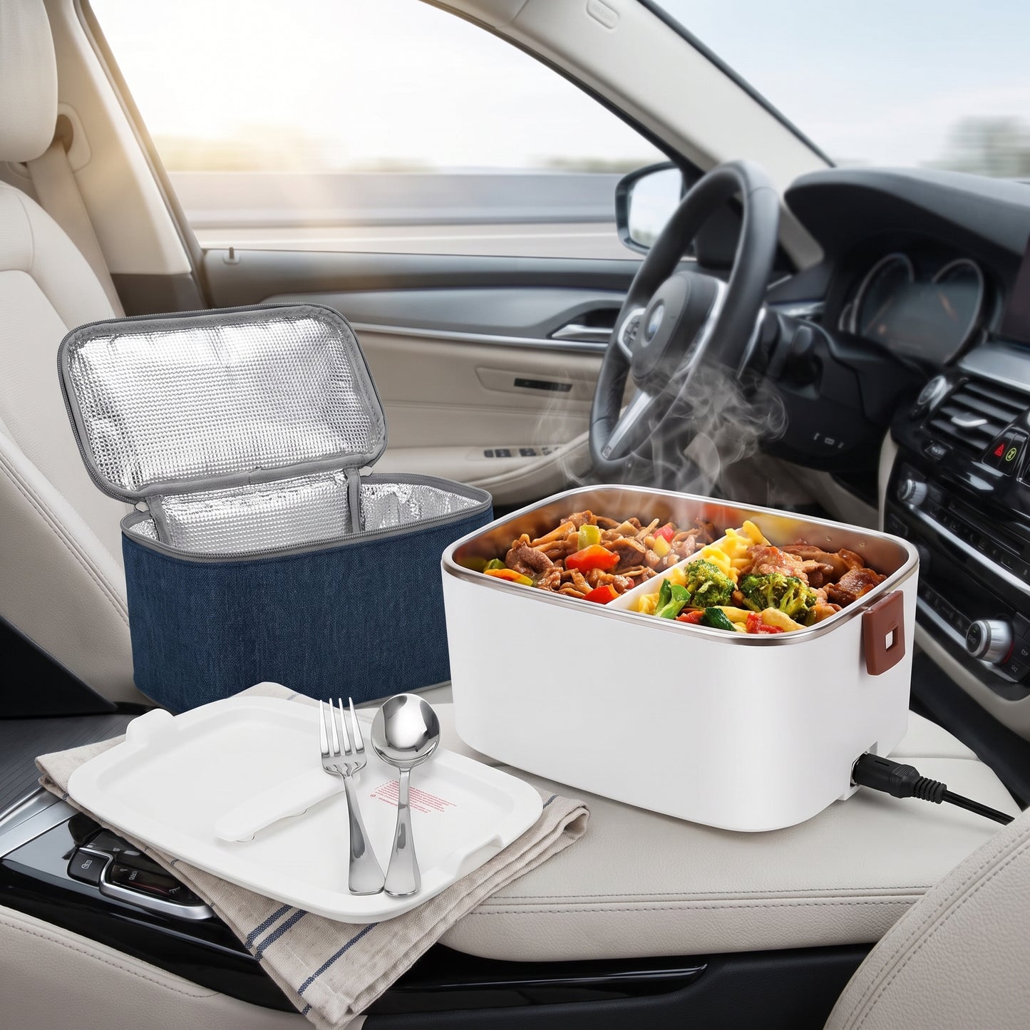 Lunch Box Electric Food Warmer Portable Heated Car Home - Image 10