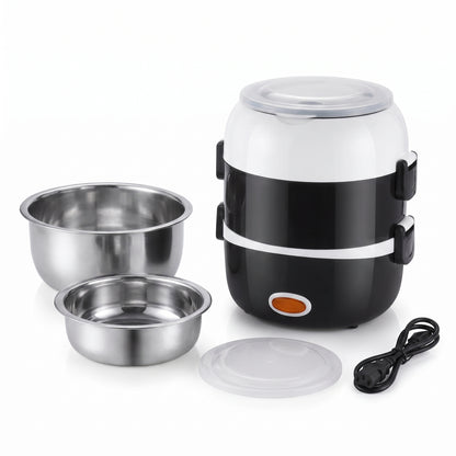 Lunch Box Electric Food Warmer Steamer Portable - studio
