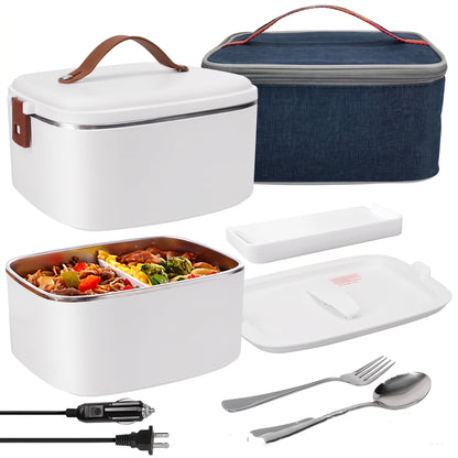 Lunch Box Electric Food Warmer Portable Heated Car Home - studio