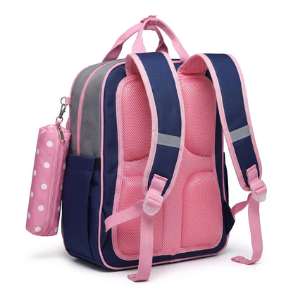 School Bag Elementary Kids Backpack Breathable Reflective - angle