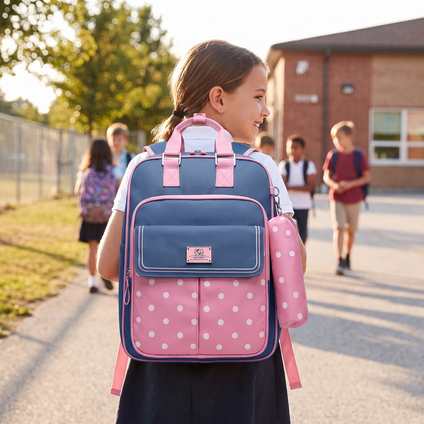 School Bag Elementary Kids Backpack Breathable Reflective - hero