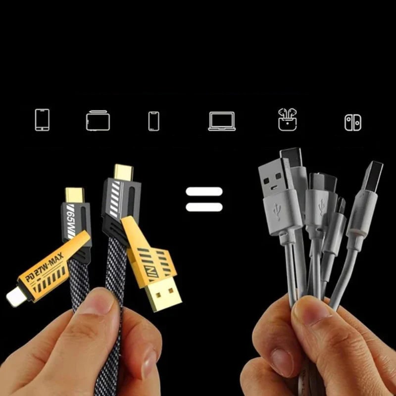 Fast Charging Cable Lightning Cable 4 1 Multi Durable - Image 5