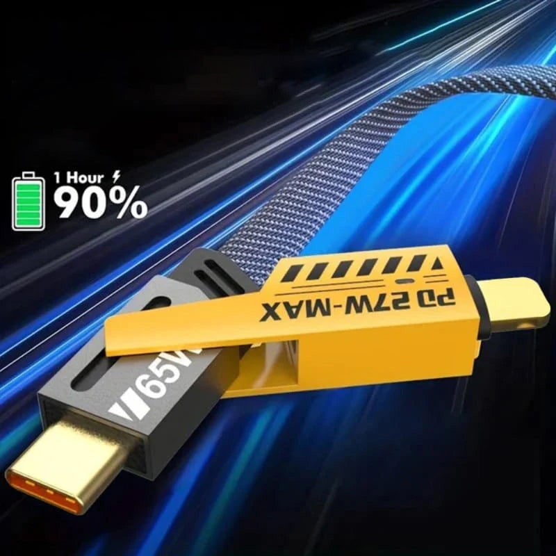 Fast Charging Cable Lightning Cable 4 1 Multi Durable - Image 6