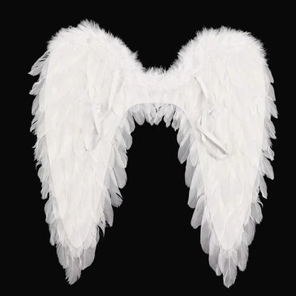 Feather Angel Wings Halloween Costume Accessory - Image 1