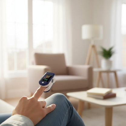Fingertip Oximeter Portable Wellness Monitor For Oxygen Levels & Heart Activity With Quick Insight Readings - Image 1