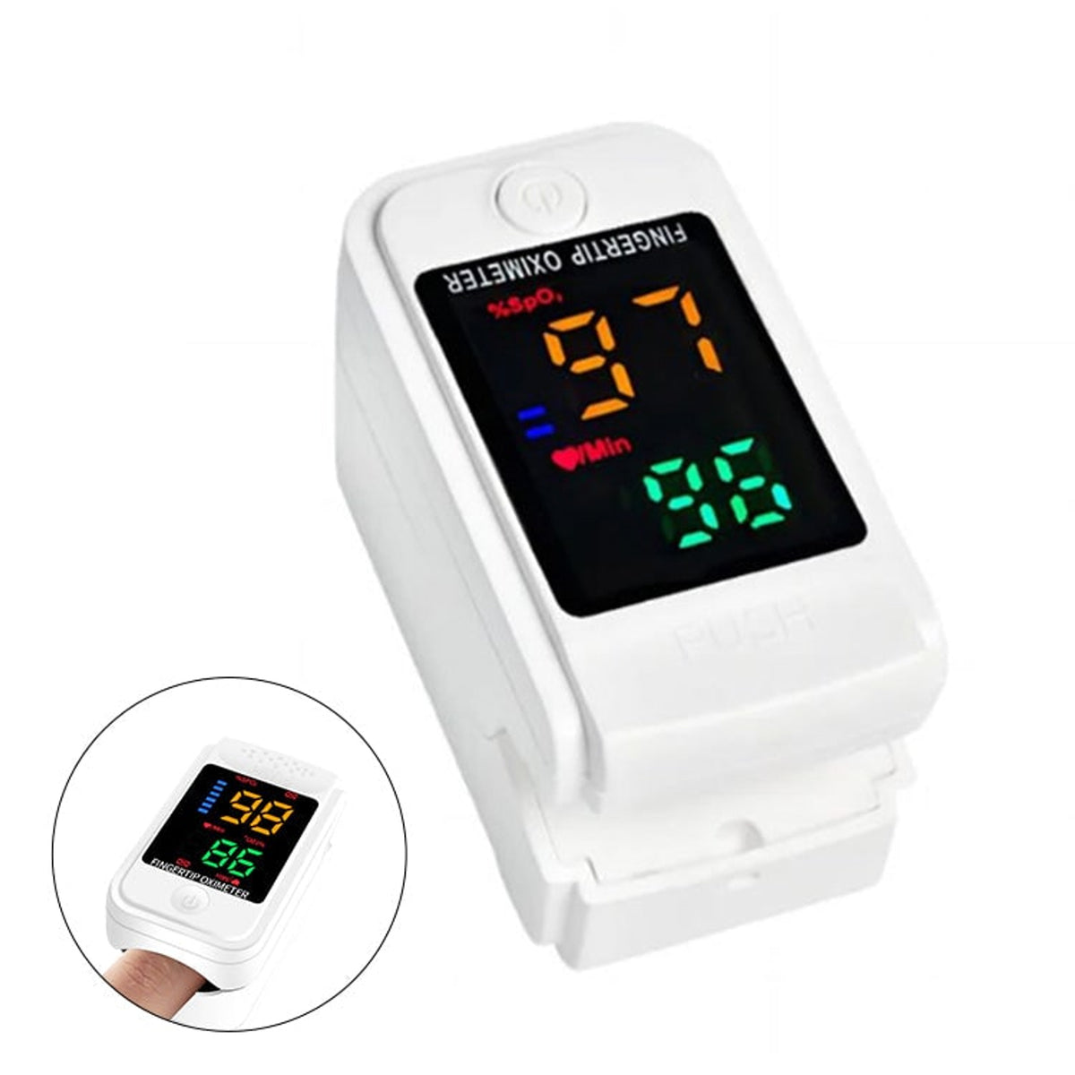 Fingertip Oximeter Portable Wellness Monitor For Oxygen Levels & Heart Activity With Quick Insight Readings - Image 6