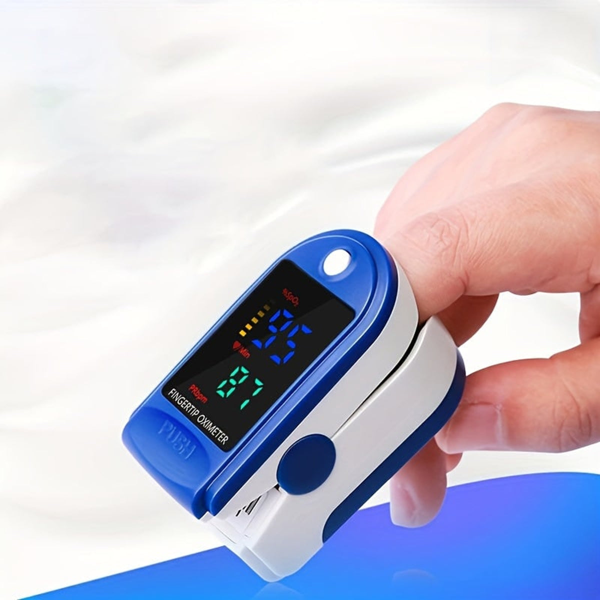 Fingertip Oximeter Pulse For Oxygen Level And Heart Rate Monitoring As A Compact Finger Device For Daily Wellness Tracking At Home - Image 2