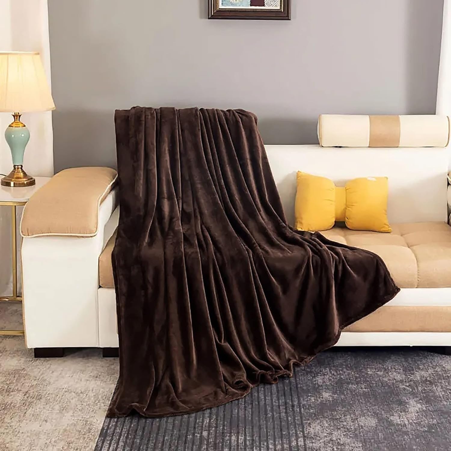 Fleece Throw Blanket Soft Plush For Bed And Sofa - Image 3