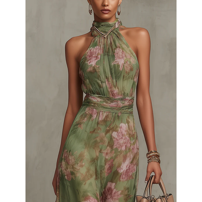 Floral Maxi Dress Summer Wedding Guest Flowy - Image 3