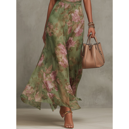 Floral Maxi Dress Summer Wedding Guest Flowy - Image 4
