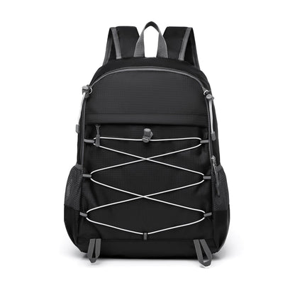 Foldable Backpack with Adjustable Compact Travel and Cord-Crossing Front - Image 2