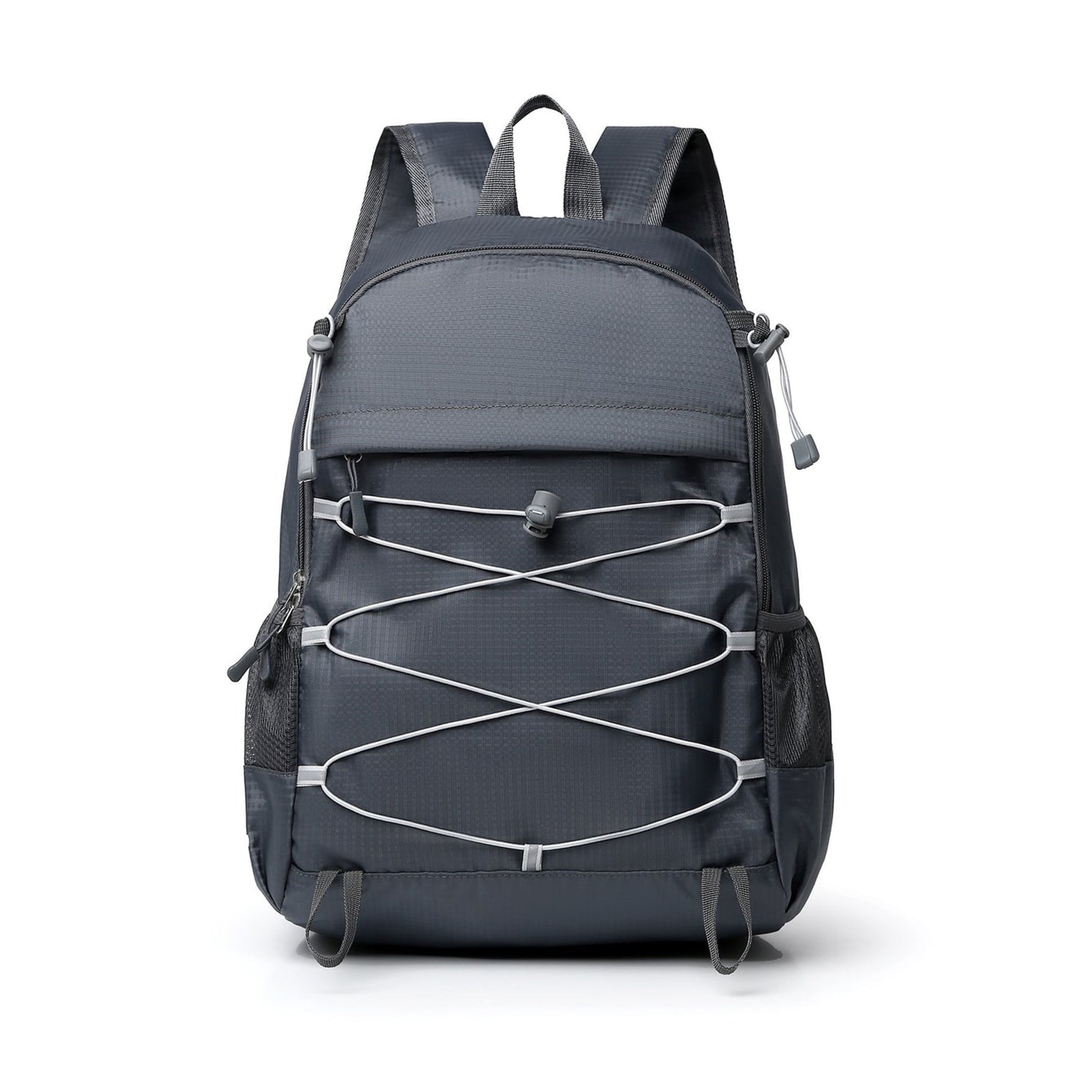 Foldable Backpack with Adjustable Compact Travel and Cord-Crossing Front - Image 6