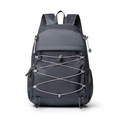 Foldable Backpack with Adjustable Compact Travel and Cord-Crossing Front - Image 6