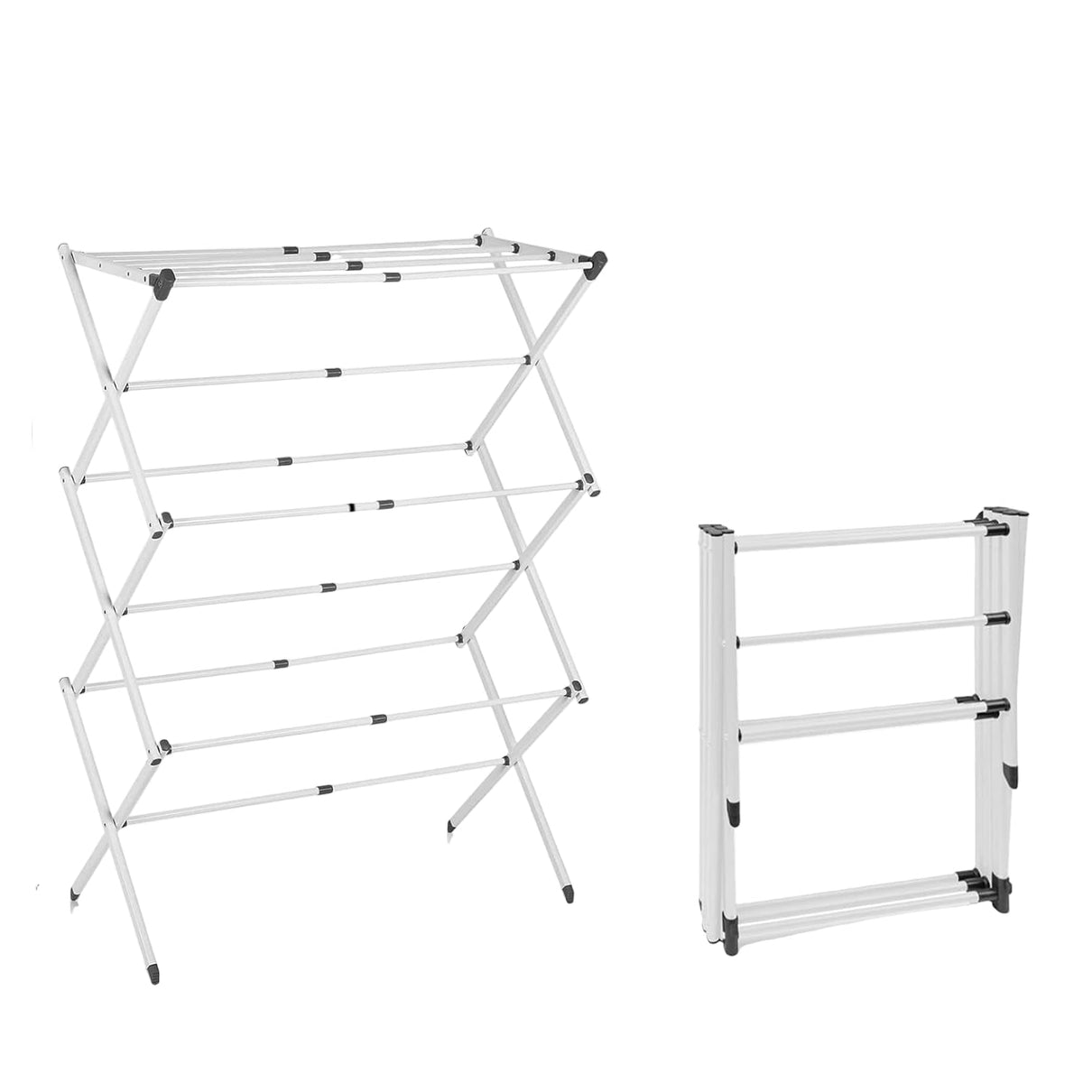 Foldable Clothes Drying Rack With 3-Tier Collapsible Design For Indoor And Outdoor Use - Image 3