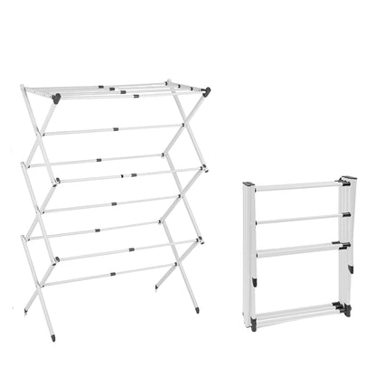 Foldable Clothes Drying Rack With 3-Tier Collapsible Design For Indoor And Outdoor Use - Image 3