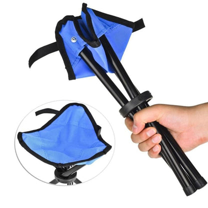 Folding Tripod Stool Collapsible Portable Camping Triangular Fabric Seat - Image 5