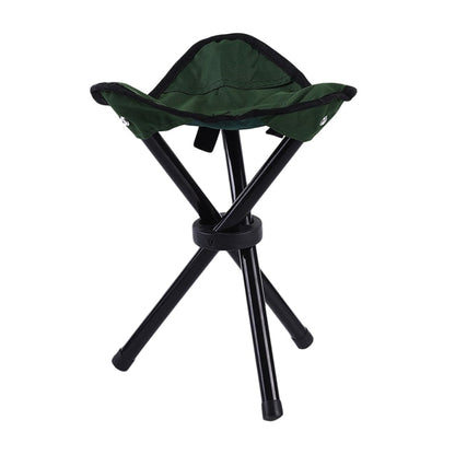 Folding Tripod Stool Collapsible Portable Camping Triangular Fabric Seat - Image 6