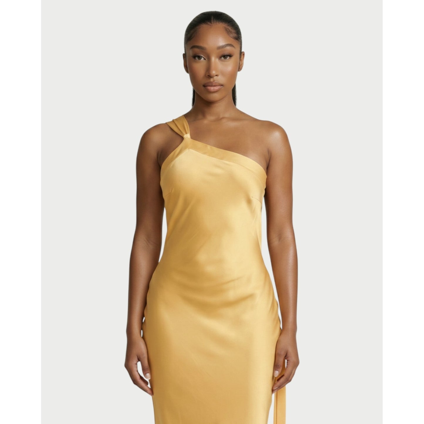 Formal Evening Maxi Dress with One-Shoulder and Open-Back - Image 4
