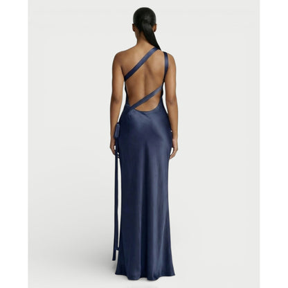 Formal Evening Maxi Dress with One-Shoulder and Open-Back - Image 7