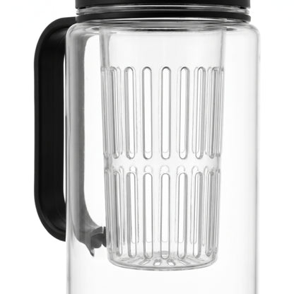 Water Bottle Fruit Infuser Clear Leakproof Design Flip-Top Lid - detail