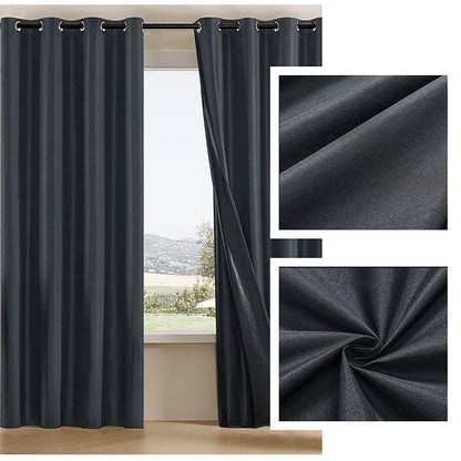 Full Blackout Thermal Curtains Insulated Grommet Panels For Noise Reduction And Light Blocking - Image 7