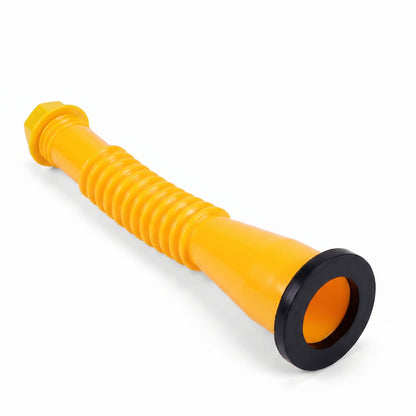 Replacement Gas Can Spout Pouring Flexible Yellow Plastic Kit - angle