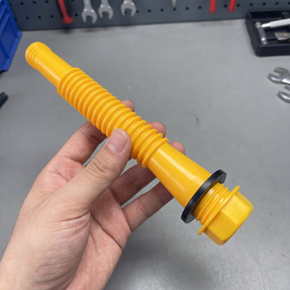 Replacement Gas Can Spout Pouring Flexible Yellow Plastic Kit - scale